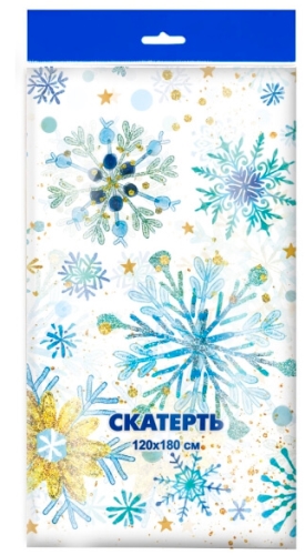 Скатерть 120х180 "НГ Снежинки"