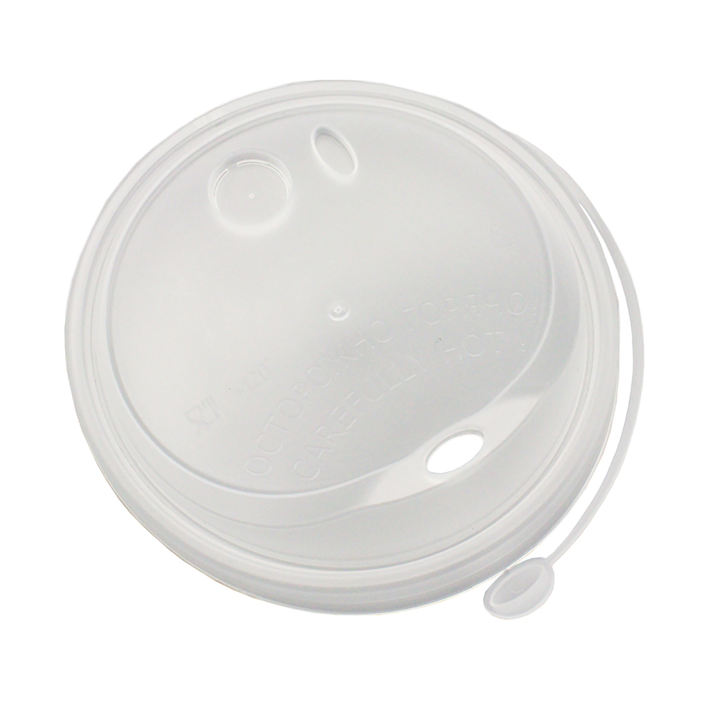 Крышка д/гор  д-90мм Флип-Топ ПРОЗРАЧНАЯ тип К (50)