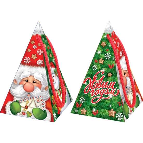 Коробка подарочн. 0,3кг "Пирамидка Дедуня"