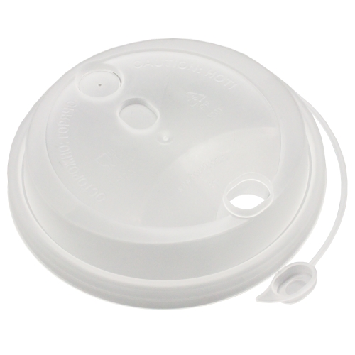 Крышка д/гор  д-80мм c закр.носиком ПРОЗРАЧНАЯ (50)ВЗЛП