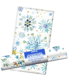 Скатерть 120х800 "НГ Снежинки" 5шт.рулон