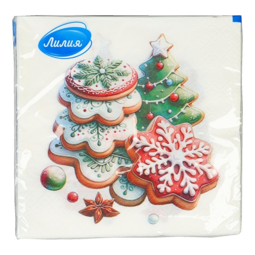 Салфетки 2-сл. 33х33см НГ "Глазурь" 20шт.