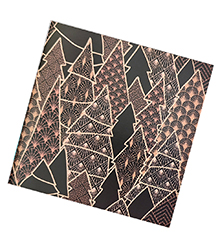 Салфетки 3-сл. 33х33см НГ "Золотые ели на чёрном"20шт.