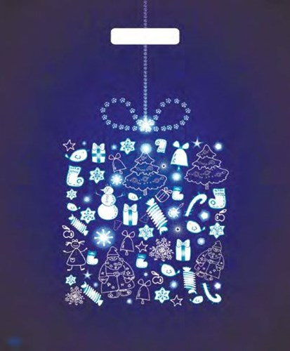 Пакет проруб ручка 39х48 НГ 60мкр "Ночь"глянец /50/