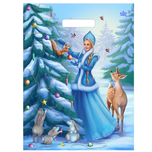 НГ Пакет проруб ручка 31х40  60мкр ПВД "Добрая сказка" /50шт./Тико глянец