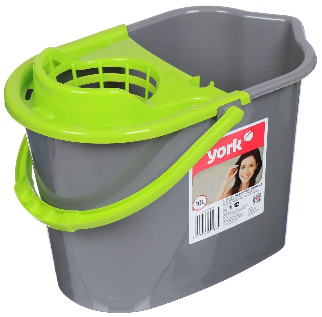 ВЕДРО с отжимом прямоугольное YORK 10л.