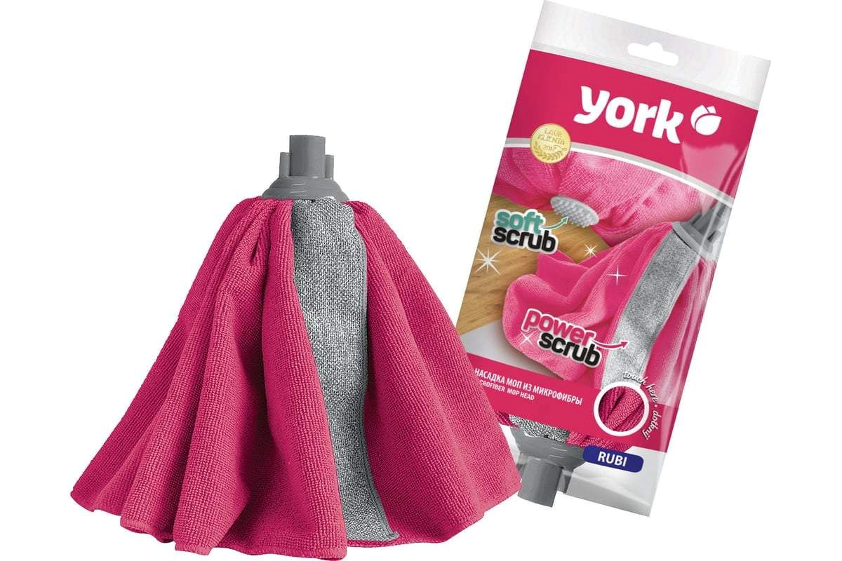 Сменнная насадка МОП "Йорк"микрофибра-юбка Руби с абразивной полосой