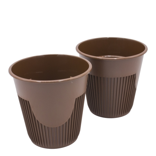 Стакан для горячих напитков 250мл "Зимний" Коричневый /13/