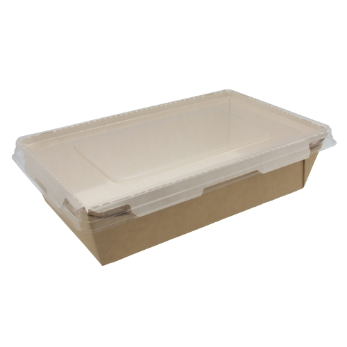 Контейнер картонный с прозрачной крышкой 500мл.160х120х45 /50 шт./