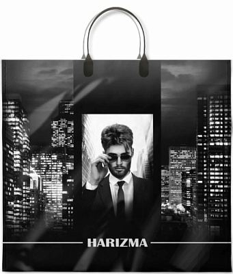 Пакет ПВД пласт.ручка 38х35 " Харизма" 90мкр