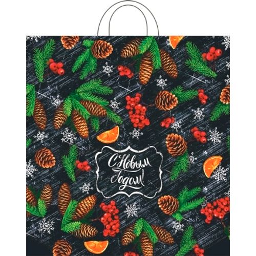 НГ Пакет петля  ПВД 40х42 45 мкр "Уютный вечер"  (25)