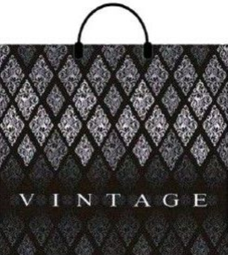 Пакет ПВД пласт.ручка 38х34 глянец"Винтаж"90мкм