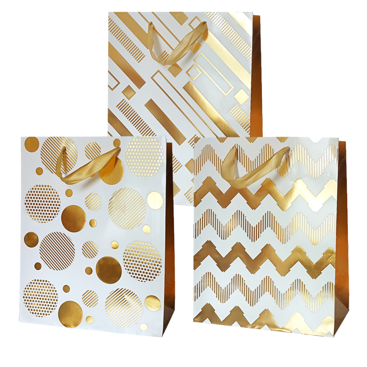 НГ Пакет ламинир. 26,4х13,6х32,7 Новый год Ассорти 3 диз