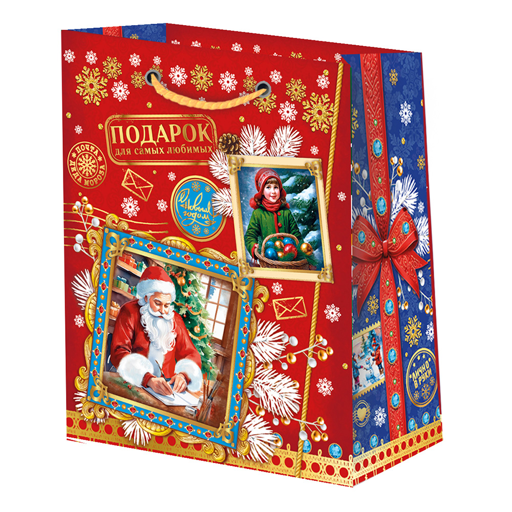 НГ Пакет ламинир. 26,4х15х32,7 НГ Подарок