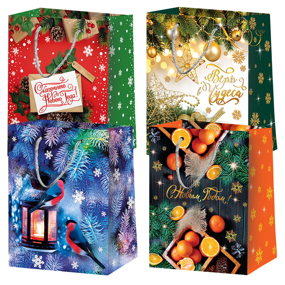 НГ Пакет ламинир. 180*100*227  Микс № 2 /12шт./