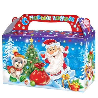 Коробка подарочн. 0,5кг"Зимушка"