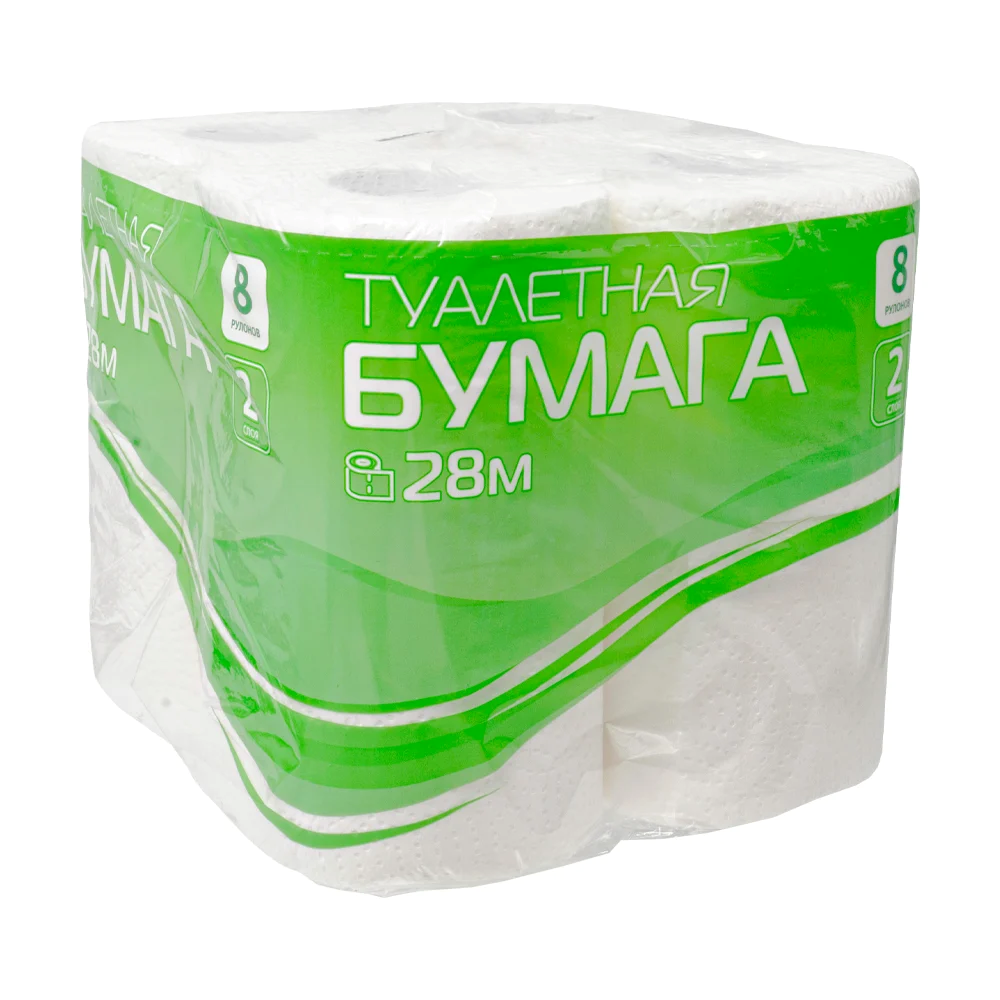 Туалетная бумага Reina  2-х.сл.8рул. 28 метров