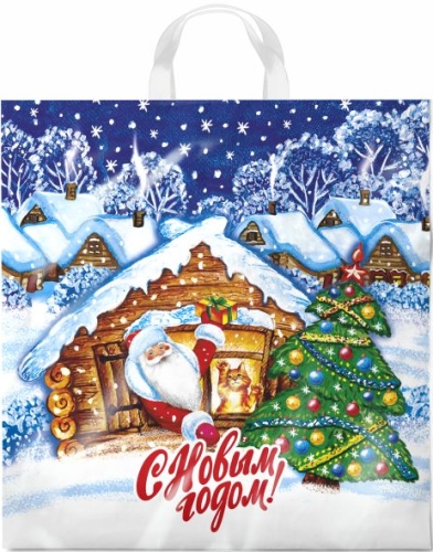 НГ Пакет петля  ПВД 40х42 45 мкр "Избушка" /25/