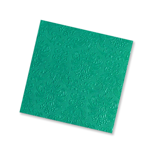 Салфетки 3-сл. 33х33см Bouquet Барокко Тёмно-зелёный 16шт.