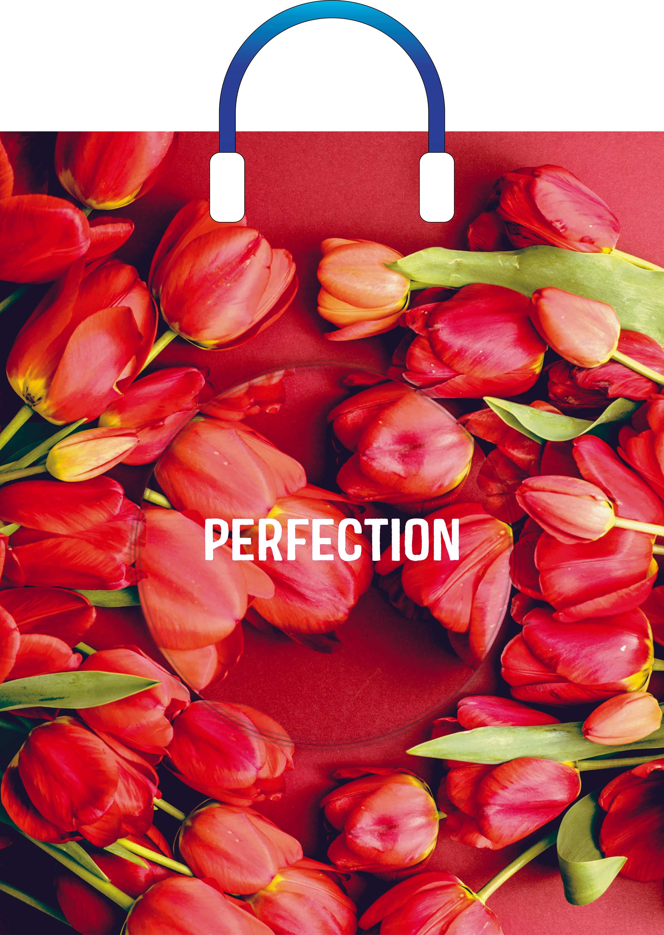 Пакет ПВД пласт.ручка 38х45 глянец"Совершенство"90мкм