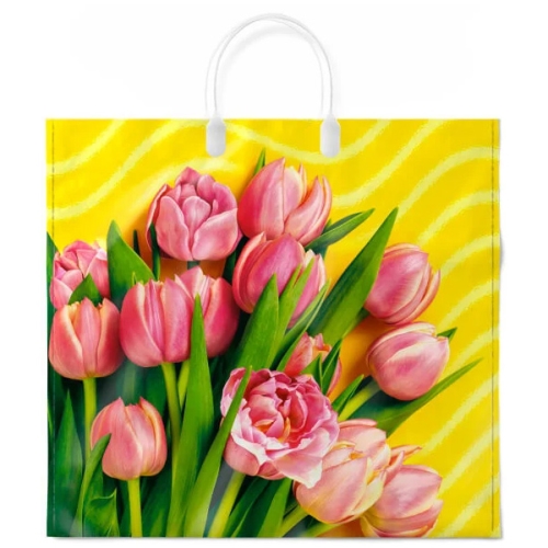 Пакет ПВД пласт.ручка 37х34 80мкм "Муза"