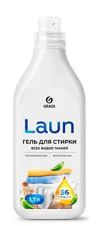 GRASS Laun гель для стирки всех видов тканей 1.7 л