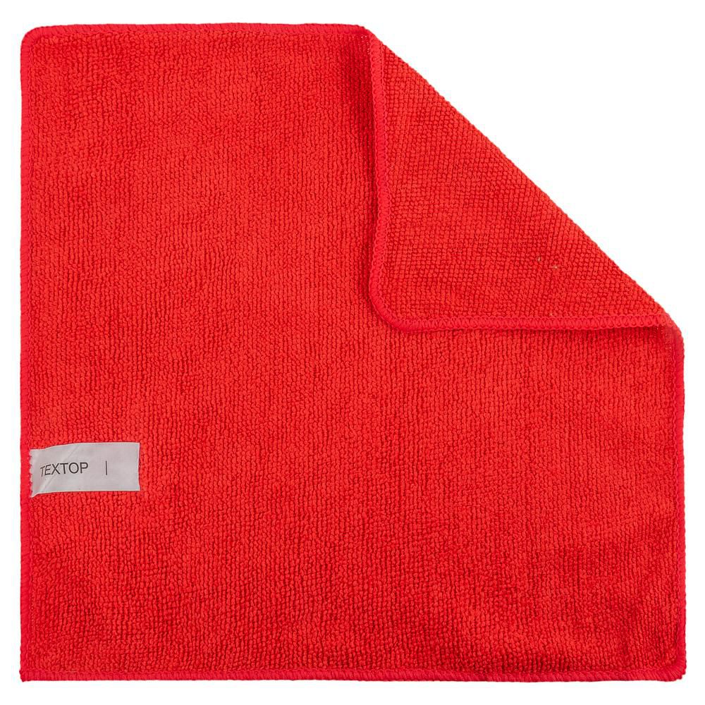 Салфетка из микрофибры 29х29 TexTop Красные /50шт./