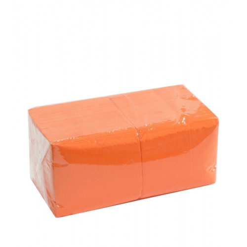 Салфетки 1-сл. 24х24см оранжевые 400шт.